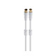 FONESTAR ANT-BL BLANCO / CABLE DE ANTENA TV / VÍDEO COAXIAL MACHO A ANTENA TV / VÍDEO COAXIAL HEMBRA 1,5 METROS